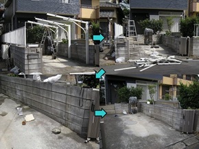 カーポート　撤去